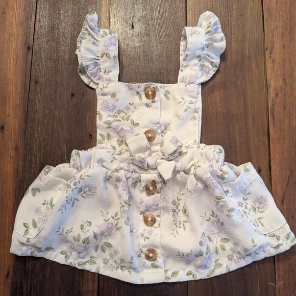 Nicole Miller New York Other - Nicole Miller New York 0-3 Months Infant Girls White Floral‎ Dress With Ruffles
